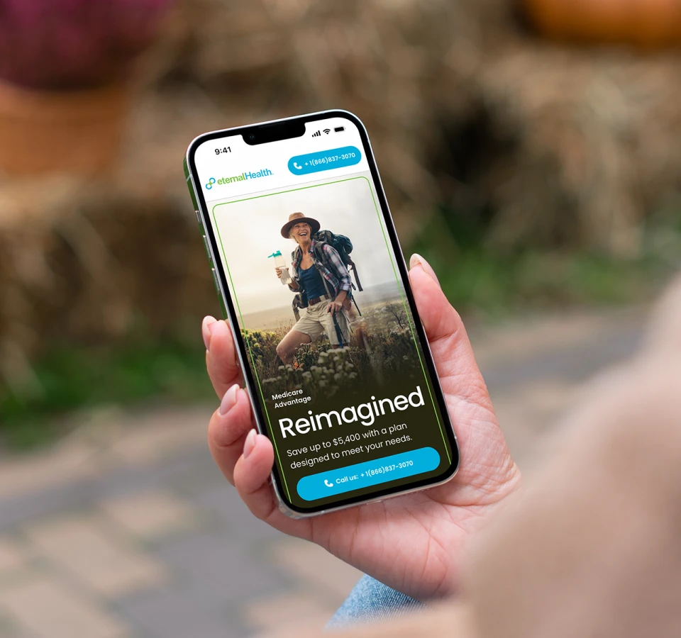 eternalHealth landing page