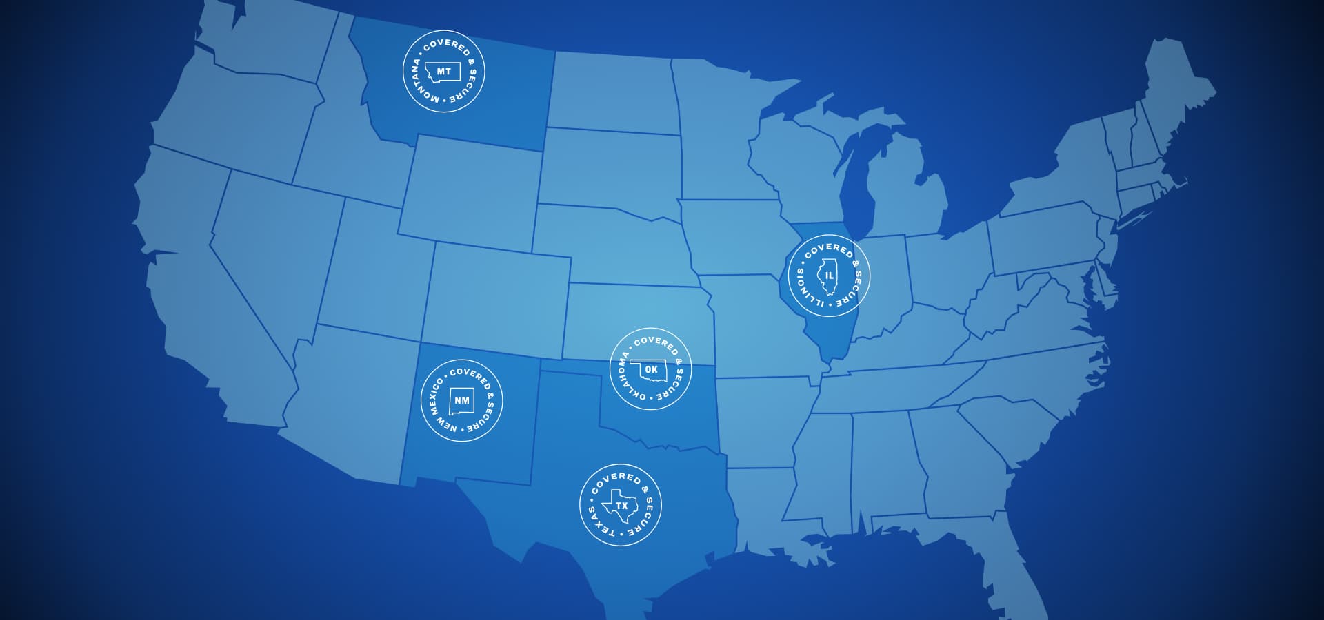 Map of states HCSC serves