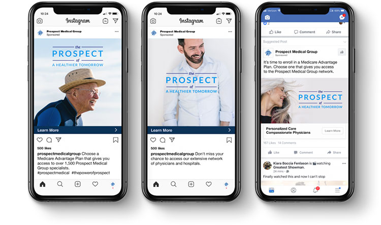 Prospect Medical social ads on mobile devices