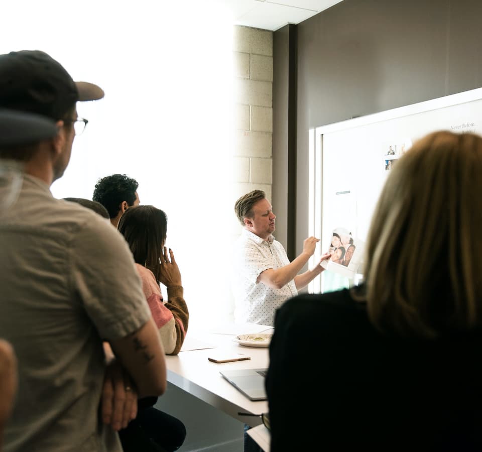 TRAFFIK team at whiteboard