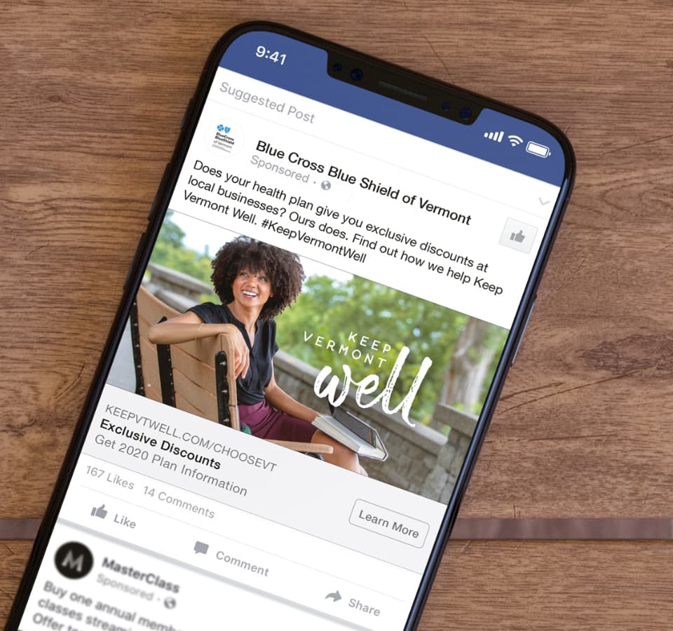 Keep Vermont Well Facebook Ad